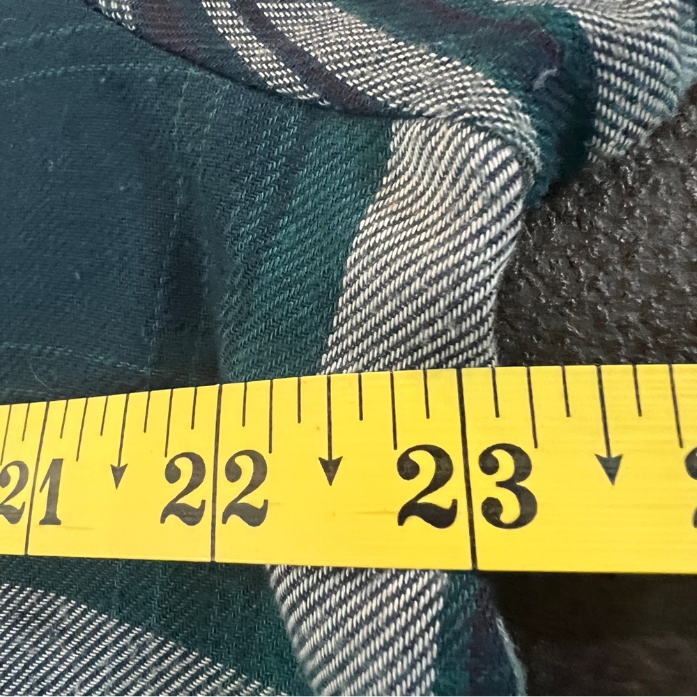Knox Rose‎ Green Plaid Ruffle Blouse - Picture 9 of 11